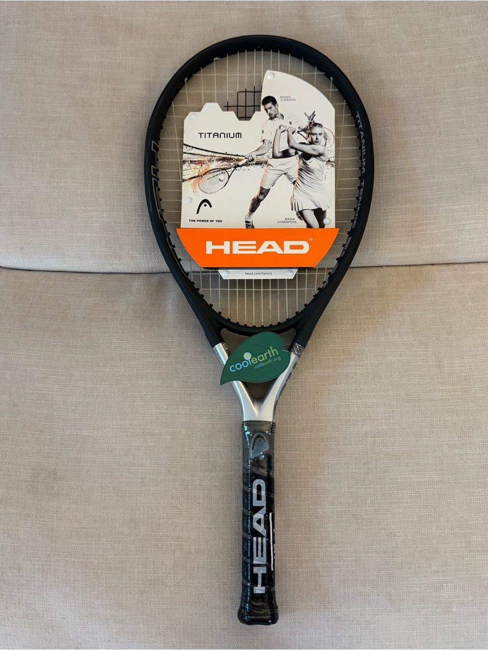 🎾 HEAD | Ti.S6 Black and Silver Tennis Racket (4 3/8) 🎾